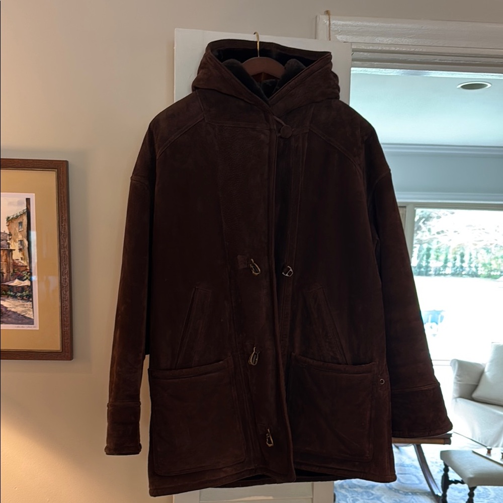 Gallery Brown Hooded Jacket